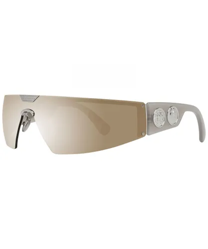 Roberto Cavalli Mens Mirrored Mono Lens Sunglasses - Brown - One