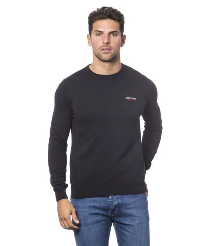 Roberto Cavalli Mens Sport Antracite Sweater - Black Nylon