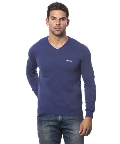 Roberto Cavalli Mens Sport Denim Sweater - Multicolour