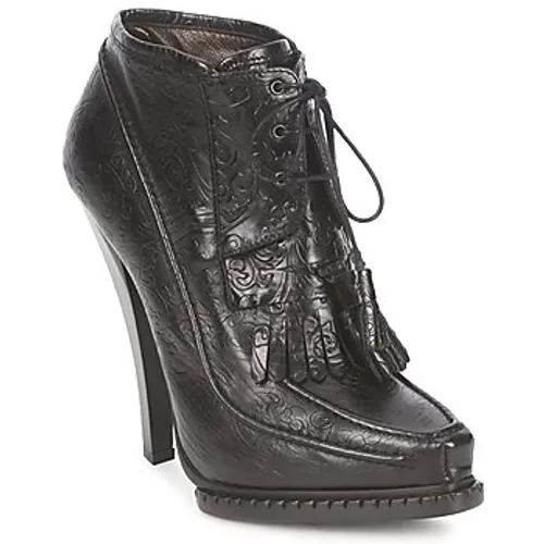 Roberto Cavalli  QDS640-PZ030  women's Low Ankle Boots in Black
