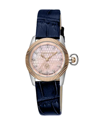 Roberto Cavalli Womens Ladies Rose gold MOP Dial N. Blue Watch Leather - One Size