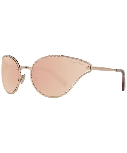 Roberto Cavalli Womens Mirrored Oval Sunglasses in - Rose Gold - One