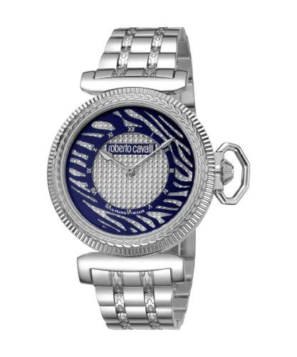 Roberto Cavalli : Womens silver dial stainless steel watch - One Size
