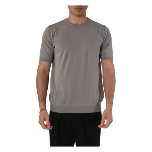 Roberto Collina , T-Shirts ,Gray male, Sizes: