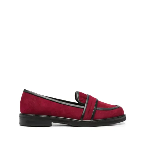 Roberto Festa , Suede Loafers for Every Occasion ,Red female, Sizes: