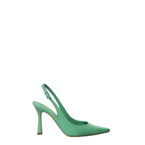 Roberto Festa , Tropical Leather Slingback Sandal ,Green female, Sizes: