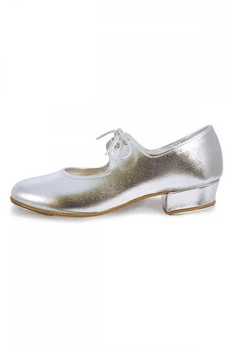 Roch Valley 'LHPS' Silver Tap Shoes Silver 5 UK infant /