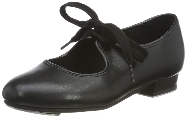 Roch Valley Low Heel PU Tap Shoes C6 Black