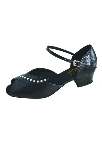 Roch Valley RV Betty Wide Fit Dance Shoes 6 Black