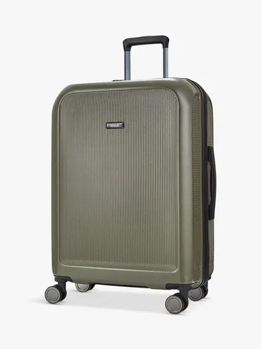 Rock Austin 8-Wheel 70cm Expandable Medium Suitcase - Olive Green - Unisex