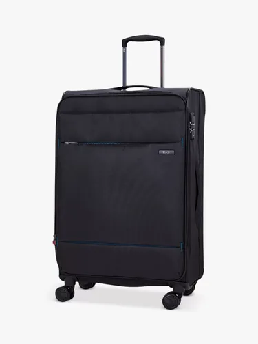 Rock Deluxe Lite 8-Wheel 72cm Expandable Medium Suitcase - Black - Unisex
