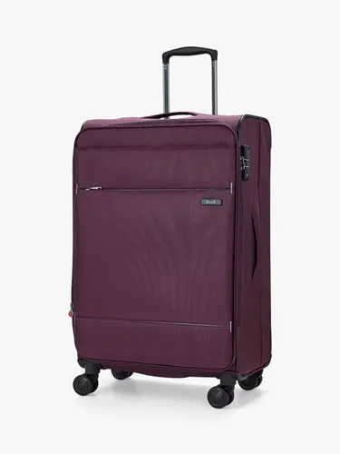 Rock Deluxe Lite 8-Wheel 72cm Expandable Medium Suitcase - Purple - Unisex