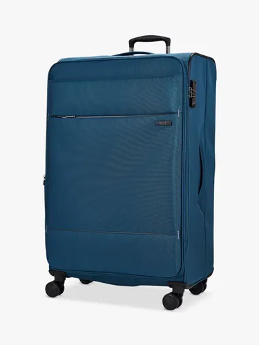 Rock Deluxe Lite 8-Wheel 83cm Expandable Large Suitcase - Teal - Unisex