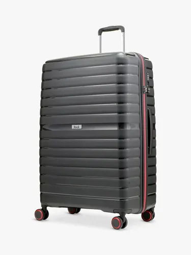Rock Hydra Lite 8-Wheel 76cm Large Suitcase - Black - Unisex