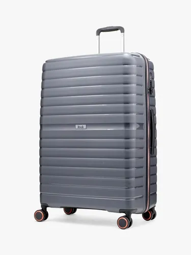Rock Hydra Lite 8-Wheel 76cm Large Suitcase - Charcoal - Unisex
