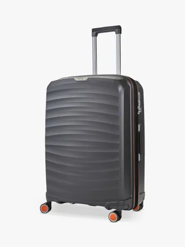 Rock Sunwave 8-Wheel 66cm Expandable Medium Suitcase - Charcoal - Unisex
