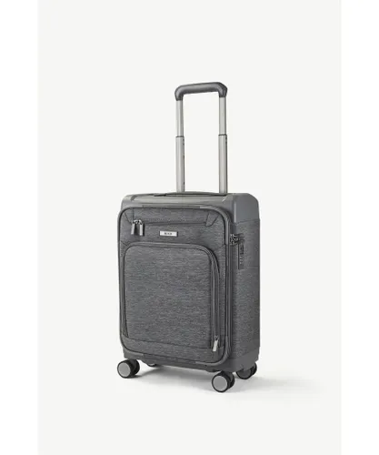 Rock Unisex Parker 54cm Hardshell Cabin 8 Wheel Spinner Suitcase Grey - Green - One Size