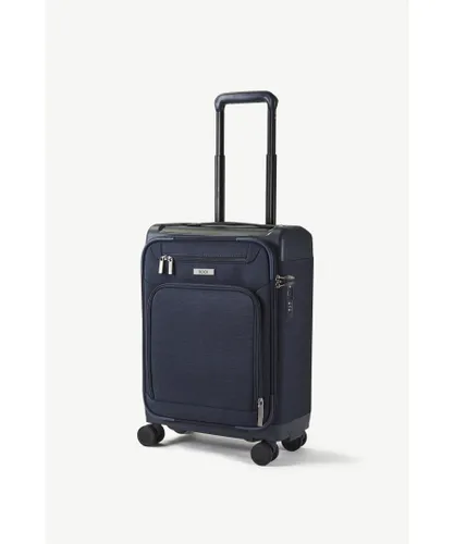 Rock Unisex Parker 54cm Hardshell Cabin 8 Wheel Spinner Suitcase Navy - One Size