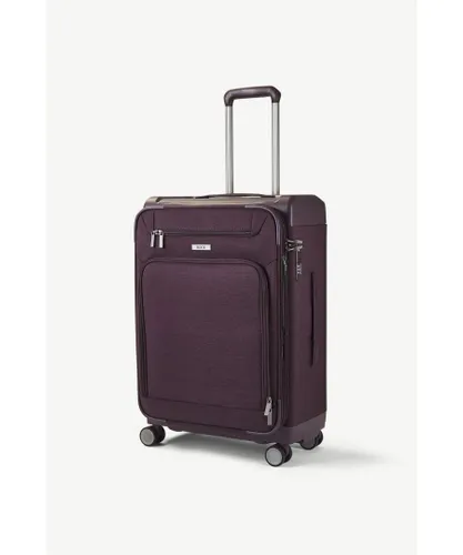 Rock Unisex Parker 65cm Hardshell 8 Wheel Spinner Suitcase Purple - One Size