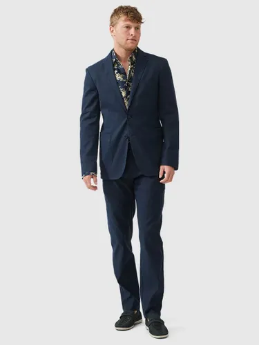 Rodd & Gunn Golden Court Linen Cotton Slim Fit Blazer Jacket - Indigo - Male