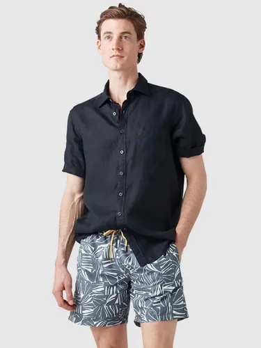 Rodd & Gunn Waiheke Short Sleeve Original Fit Linen Shirt - Midnight - Male
