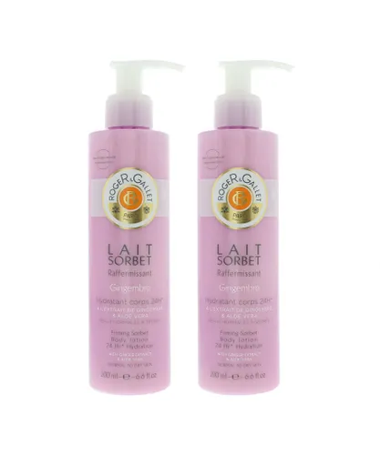 Roger & Gallet Womens Gingembre Body Lotion 200ml X 2 - NA - One Size
