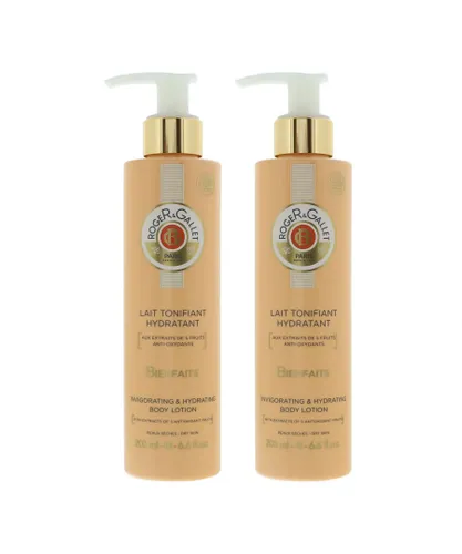 Roger & Gallet Womens Lait Des Biensfaits Body Lotion 200ml X 2 - NA - One Size