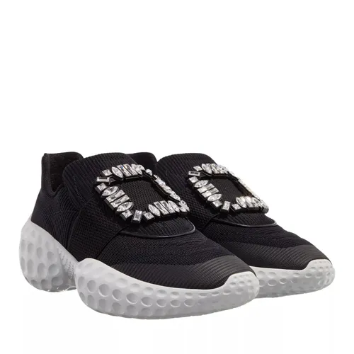 Roger Vivier Sneakers - Viv´ Run Moonlight Fabric With Rhinestone Buckle - black - Sneakers for ladies