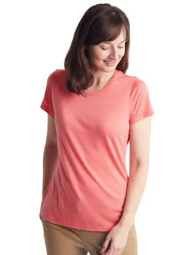 Rohan Merino Cool Shirt Sleeve T-Shirt - Coral Pink Marl - Female