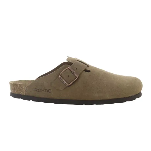 Rohde , Slippers ,Brown male, Sizes: