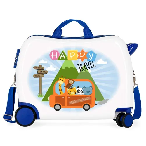 Roll Road Little Me Multicoloured Kids Rolling Suitcase