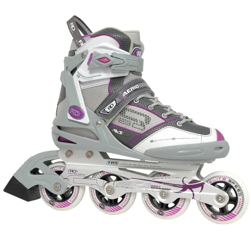 Roller Derby Aerio Q-60 Unisex Inline Fitness & Recreational Skates – Grey/lilac