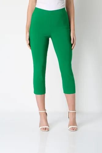 Roman Cropped Stretch Trouser in Emerald Green 18 female