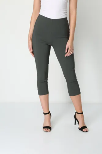Roman Cropped Stretch Trouser in Forrest 10 female