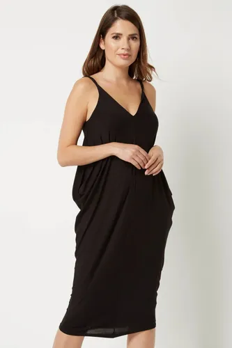 Roman Jersey Slouch Dress in Black - Size 10 10 female