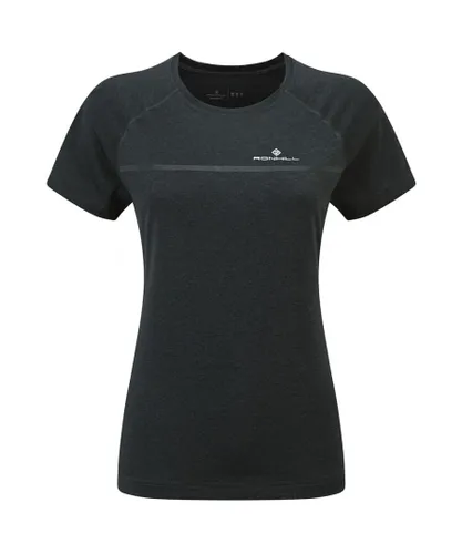 Ron Hill Womens Everyday Short Sleeve Running T Shirt - Black
