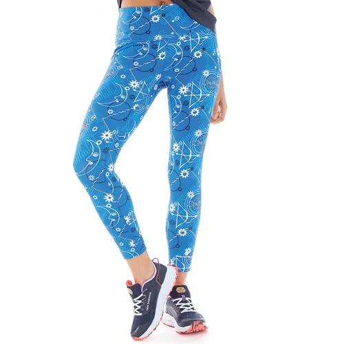 Ron Hill Womens Life Running Crop Tights Lapis Celestial