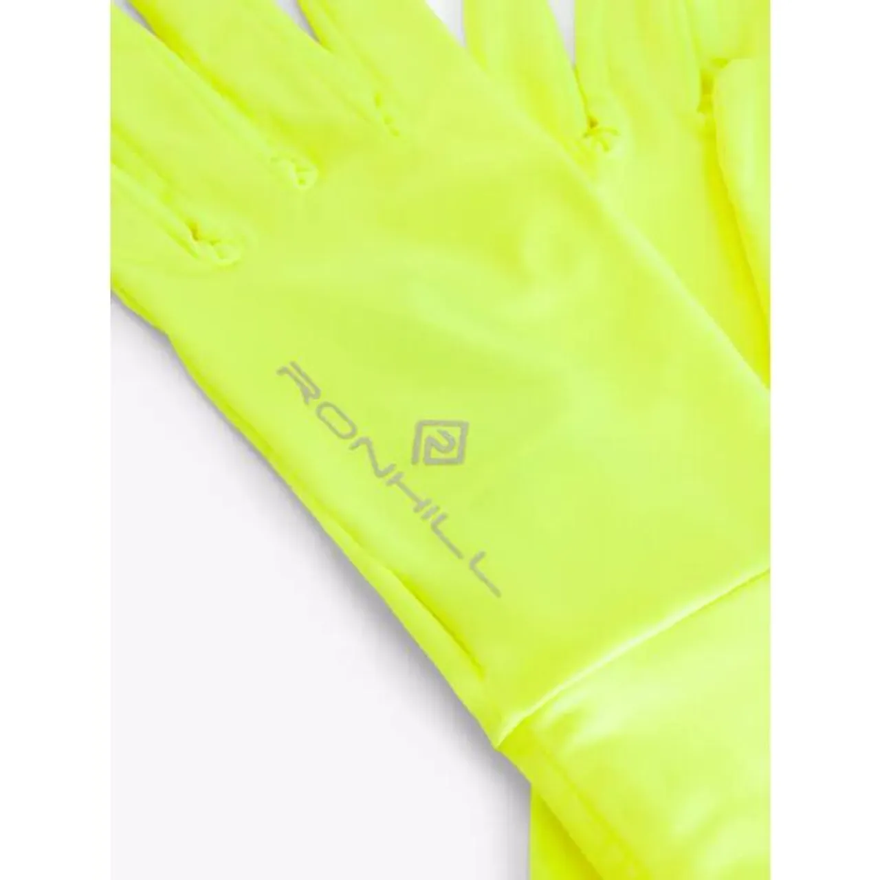 Ronhill Classic Running Gloves, Charcoal/Reflect Yellow - Charcoal/Reflect Yellow - Male - Size: M