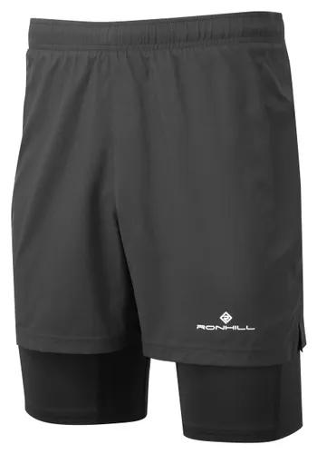 Ronhill Running, Men's Core Twin Short, All Black with