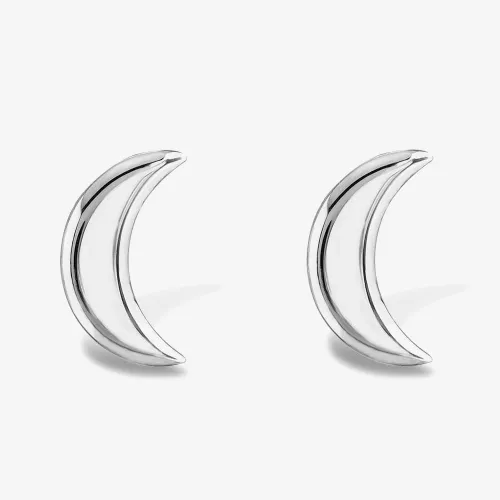 Rosa Lea Crescent Moon Stud Earrings AM-2THB010704