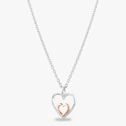 Rosa Lea Double Heart Necklace AM-2THB027706