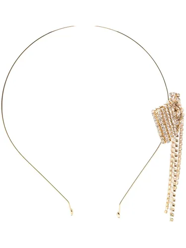 Rosantica crystal bow-embellished hairband - Gold