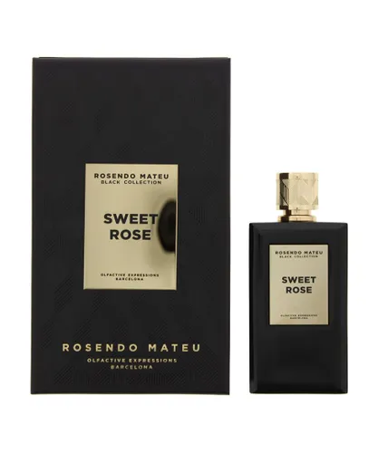 Rosendo Mateu Unisex Black Collection Sweet Rose Eau De Parfum 100ml Spray For Him - One Size