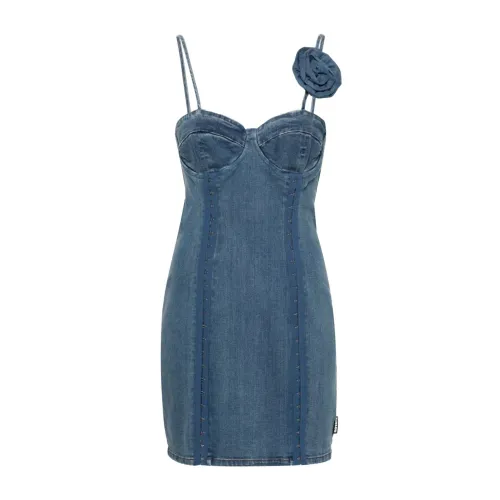 Rotate Birger Christensen , Blue Spaghetti Strap Dress ,Blue female, Sizes: