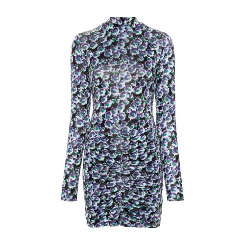 Rotate Birger Christensen , MultiColour Long Sleeve Dress Back Zip ,Multicolor female, Sizes: