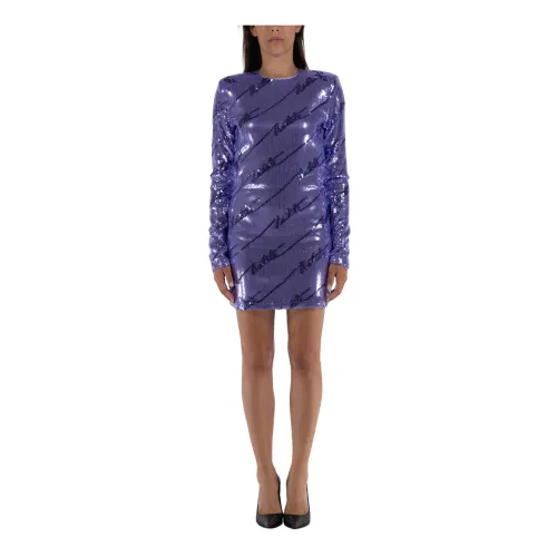 Rotate Birger Christensen , Sequin Dress ,Purple female, Sizes: