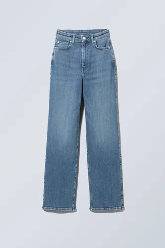 Rowe Curve High Straight Jeans - Blue