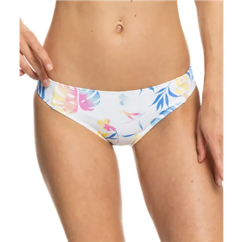 Roxy Beach Classics Hipster Bikini Bottoms - Bright White Surf Trippin