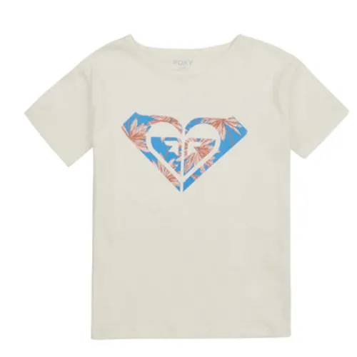 Roxy  DAY AND NIGHT A  girls's Children's T shirt in White