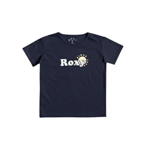 Roxy  DAY AND NIGHT FOIL  girls's Children's T shirt in Blue